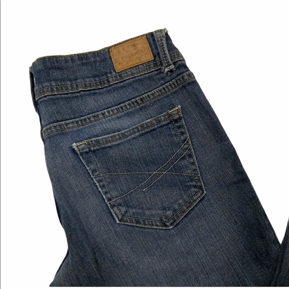 AEROPOSTALE Hailey Flare Blue 5/6 Short Jeans CLOSET CLEAR OUT - Picture 3 of 6